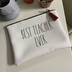 Rae Dunn best teacher ever pouch bag zipper